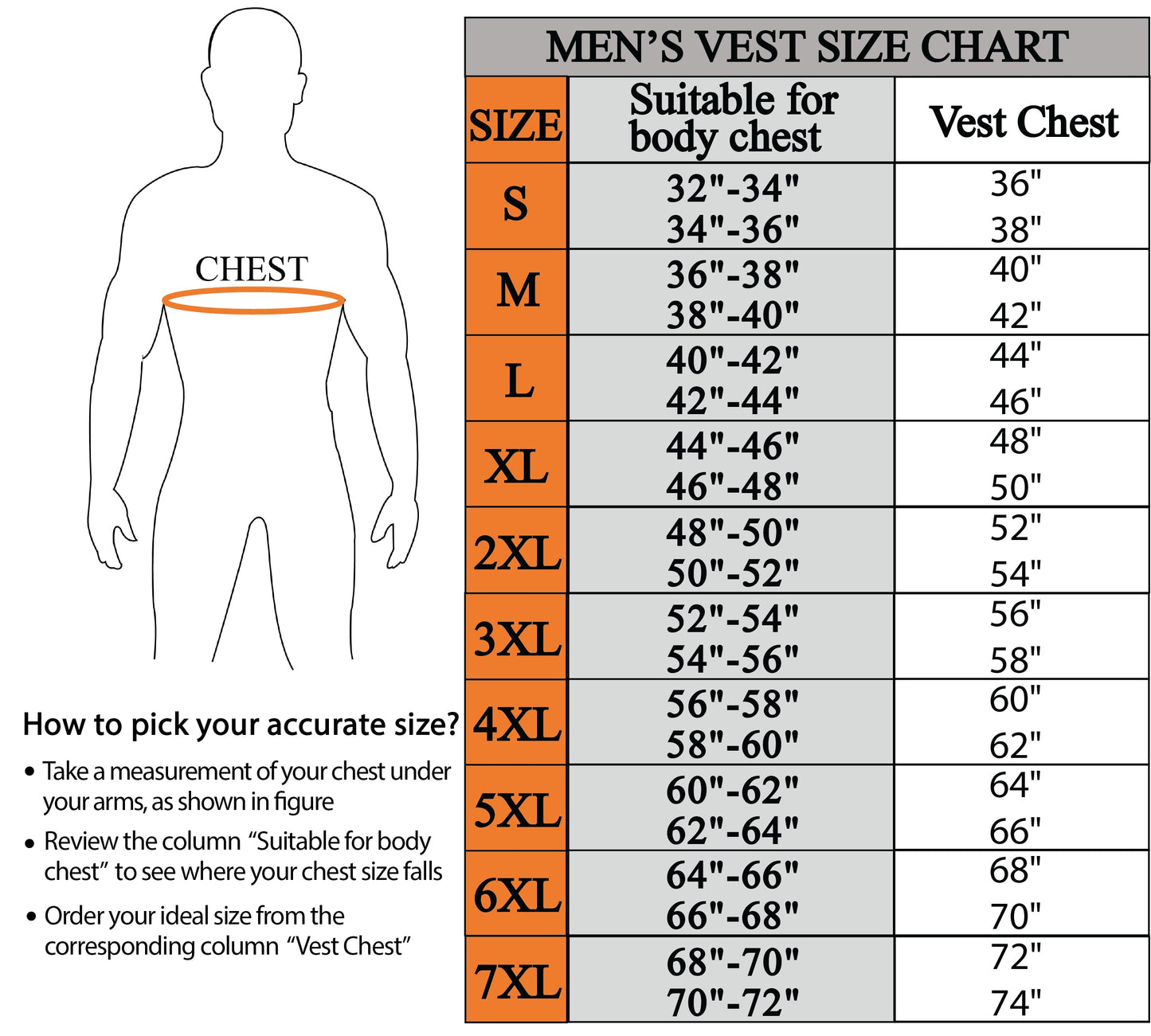 Men's Black Denim Gun Pocket Vest by Club Vest®