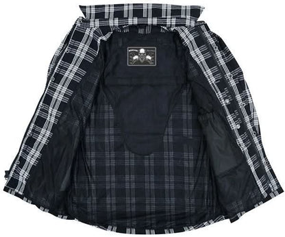 Checkered Men's Armored Black and White Flannel Shirt - view 5