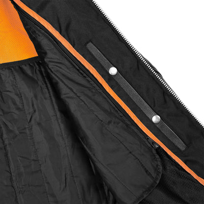 Men's Black Sporty Cruiser Leather Jacket - view 9