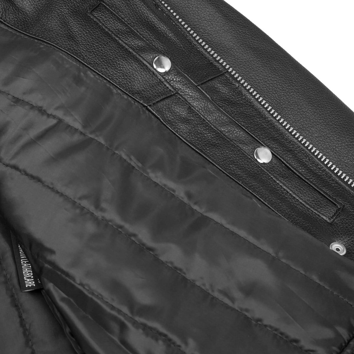 Classic Star Black Men's Leather Motorcycle Jacket – Adjustable Fit - view 6