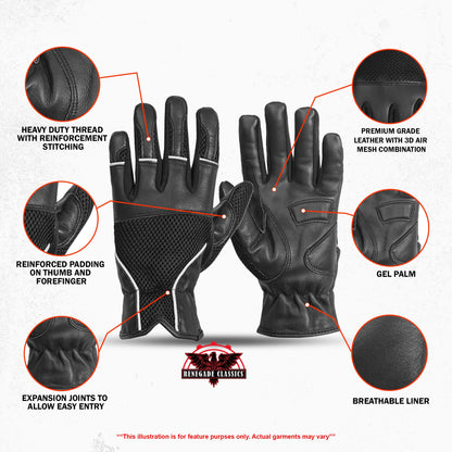 Leather / Mesh Summer Glove - view 3