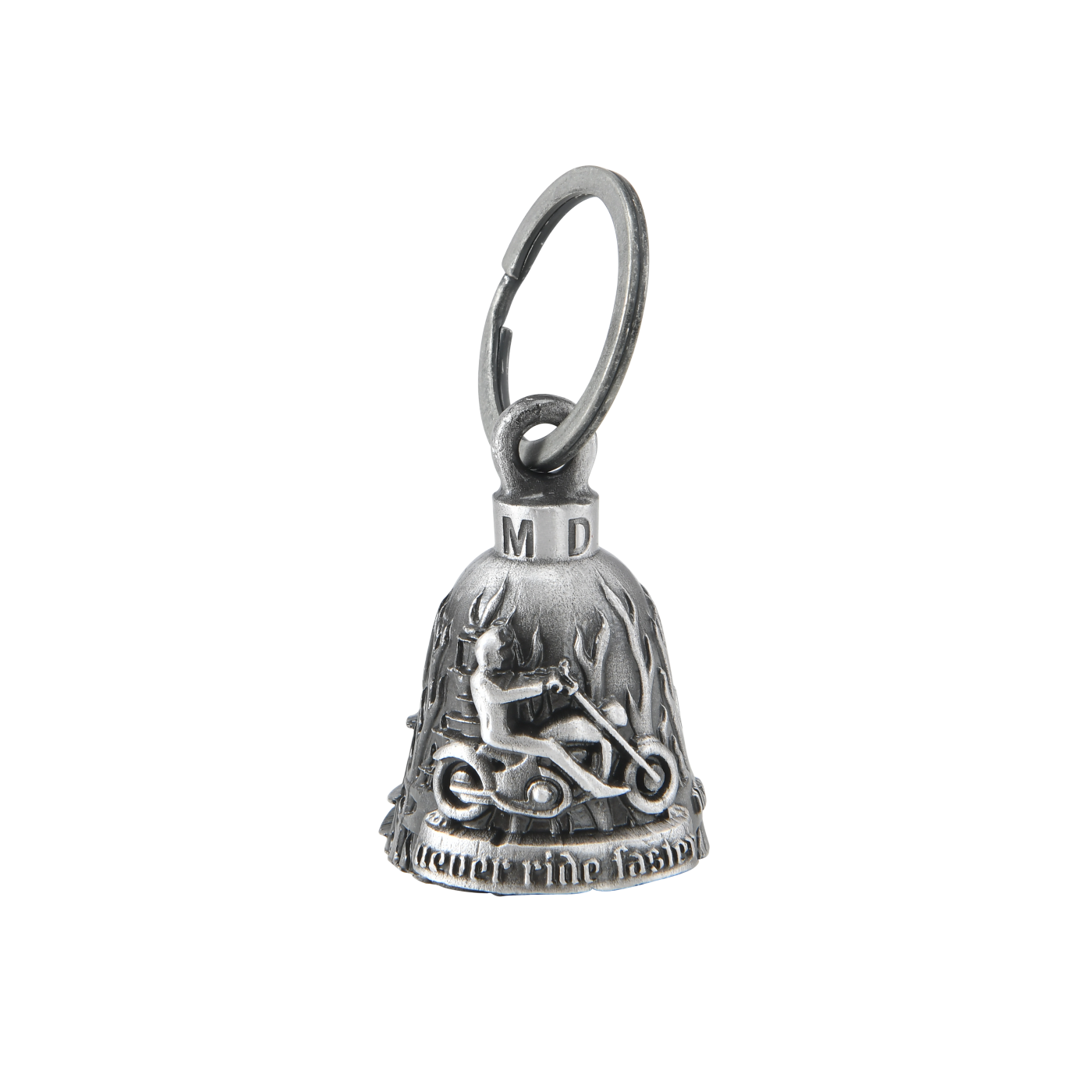 Dream Apparel Never Ride Faster than your Angel can Fly Motorcycle Bell for Good Luck 3-D