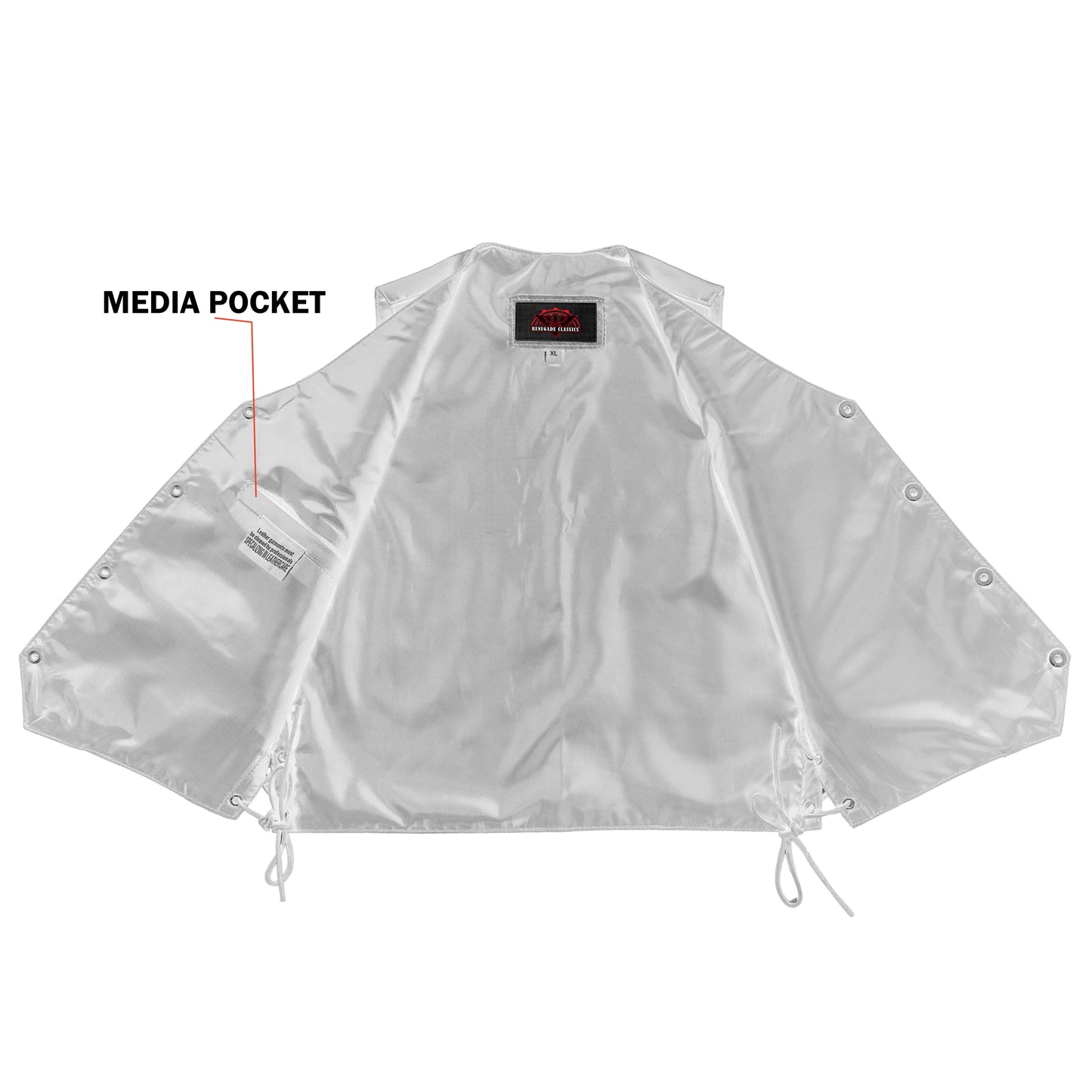 Kids Traditional Style Side Lace Vest