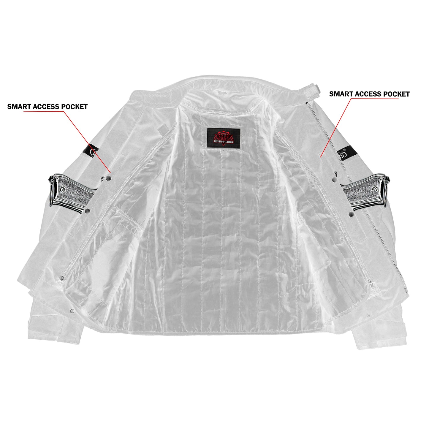 Blackwing Mens Textile Motorcycle Jacket - Black
