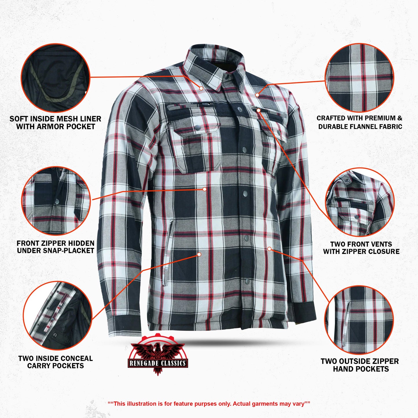 Alpha Check - White & Red Black