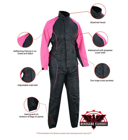 Women's Rain Suit (Hot Pink)