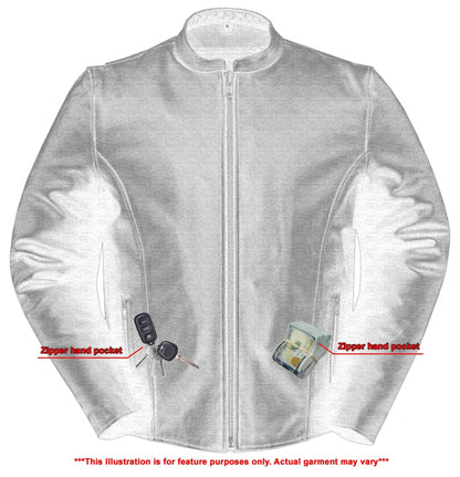 Men's Classic Black Scooter Leather Jacket