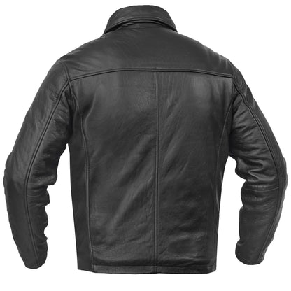 Men's Black Drum Dyed New Zealand Lambskin Jacket