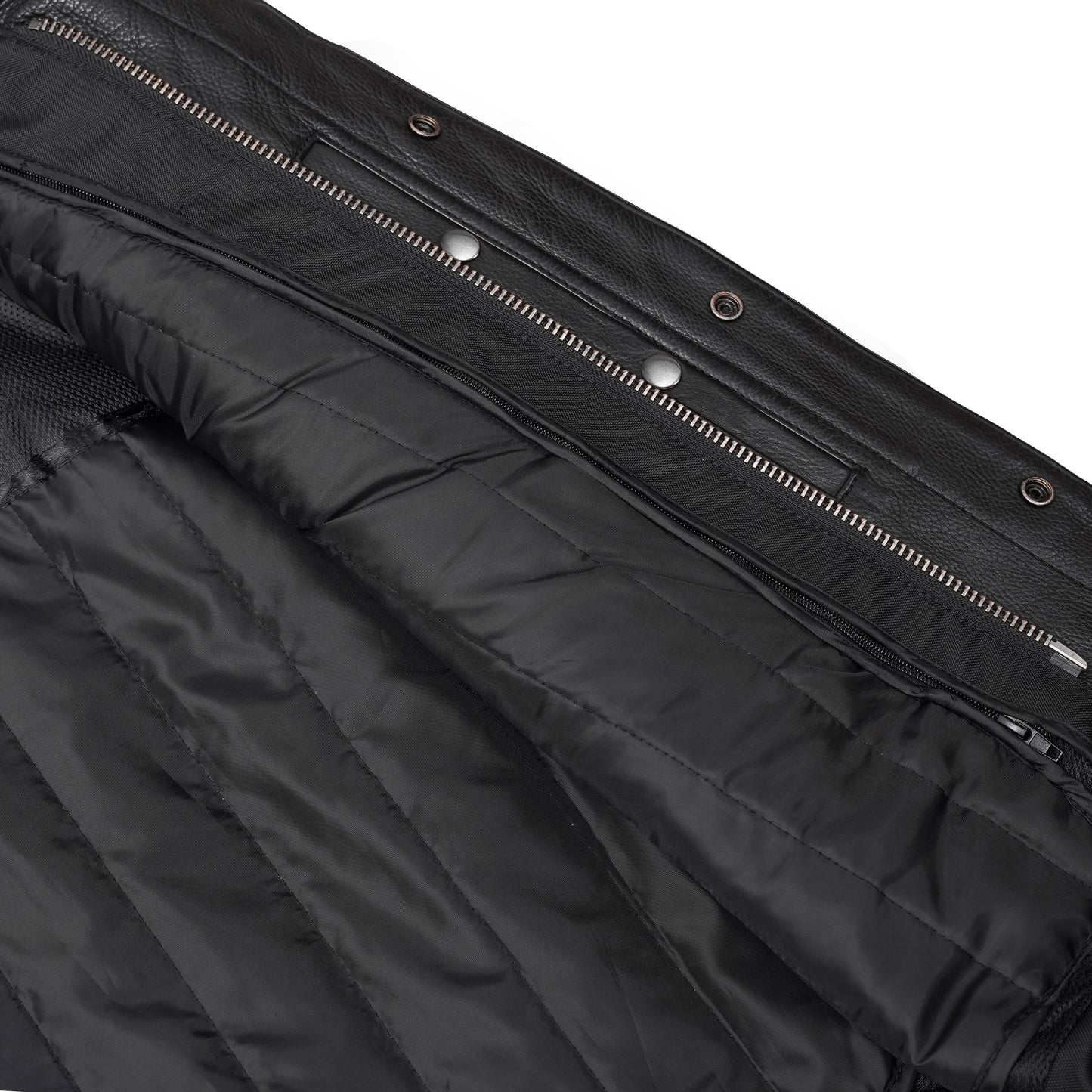 Men's Black Utility Style Motorcycle Jacket