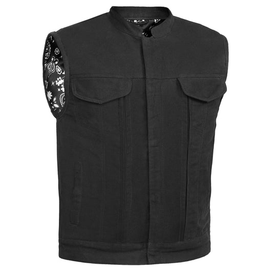 Men's Modern Utility Style Canvas Vest