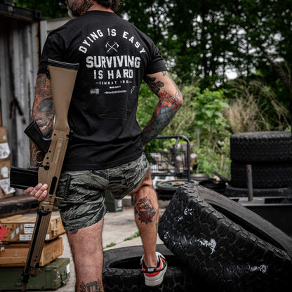 Dying is Easy. Surviving Is Hard Men's T-Shirt