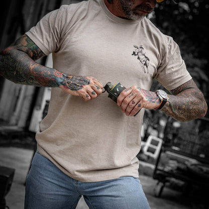 Ride 'Em Raw - Saddles Are For Sissy's Men's T-Shirt