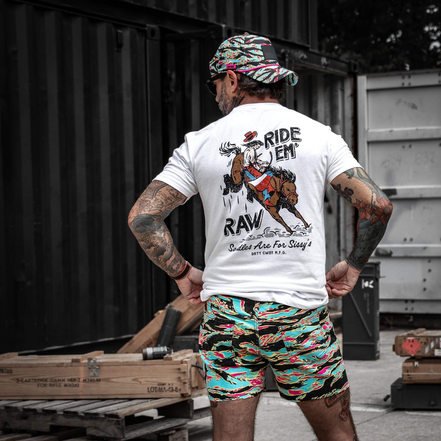 Ride 'Em Raw - Saddles Are For Sissy's Men's T-Shirt