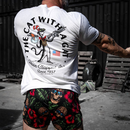 The Cat With A Gat Remix Men's T-Shirt