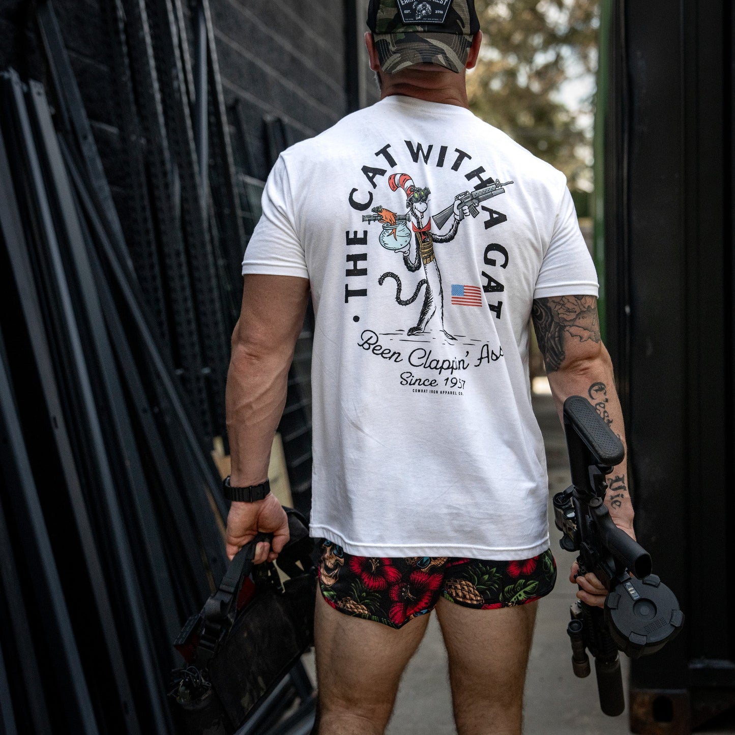 The Cat With A Gat Remix Men's T-Shirt