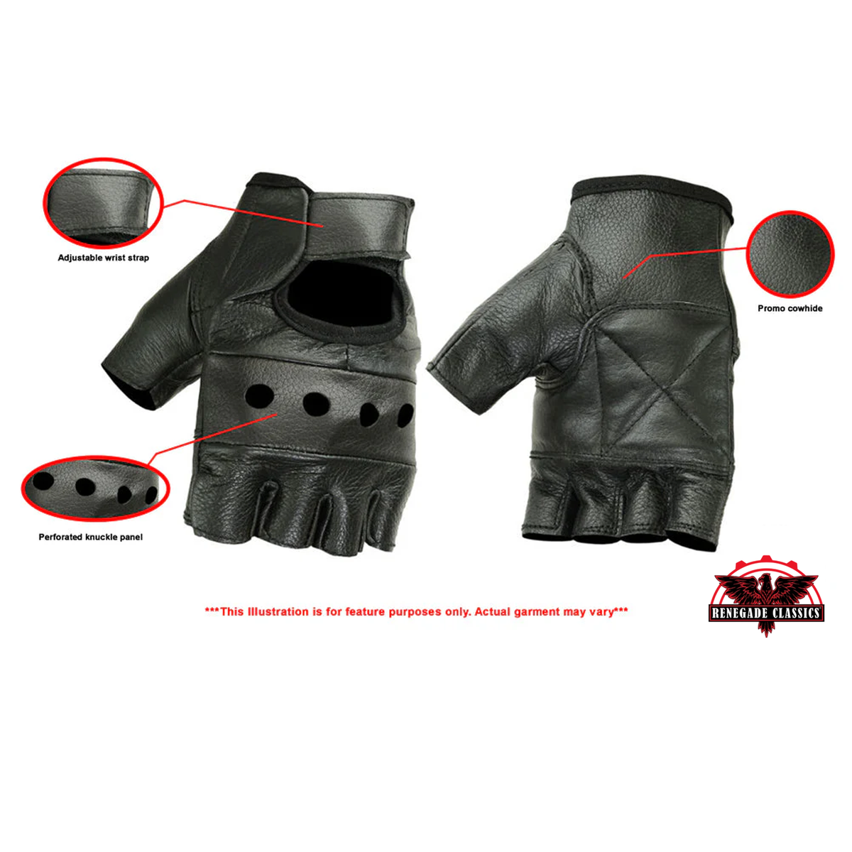 Economy Fingerless Glove - view 2
