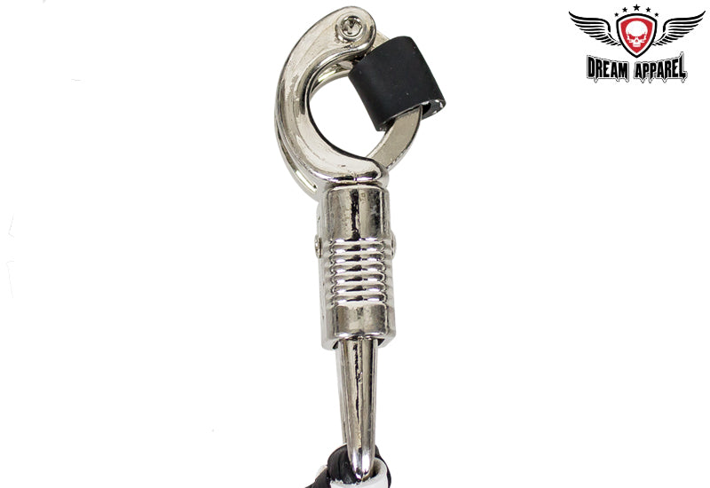 Dream Apparel Black & White Get Back Whip For Motorcycles