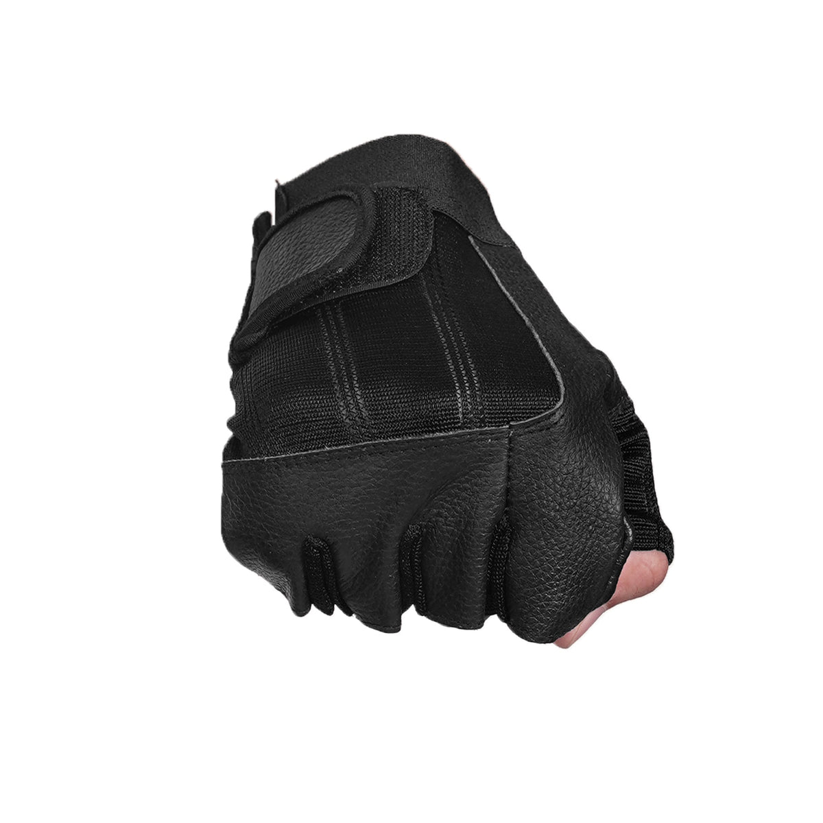 Leather / Mesh Fingerless Glove - view 6
