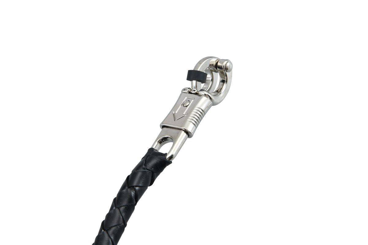 Dream Apparel® 36" Long 1/2“ Diameter All Black Motorcycle Get Back Whip with NO. 8 Pool Ball