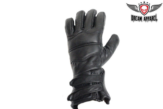 Dream Apparel Motorcycle Gloves With Lining & Hook and Loop Fastener