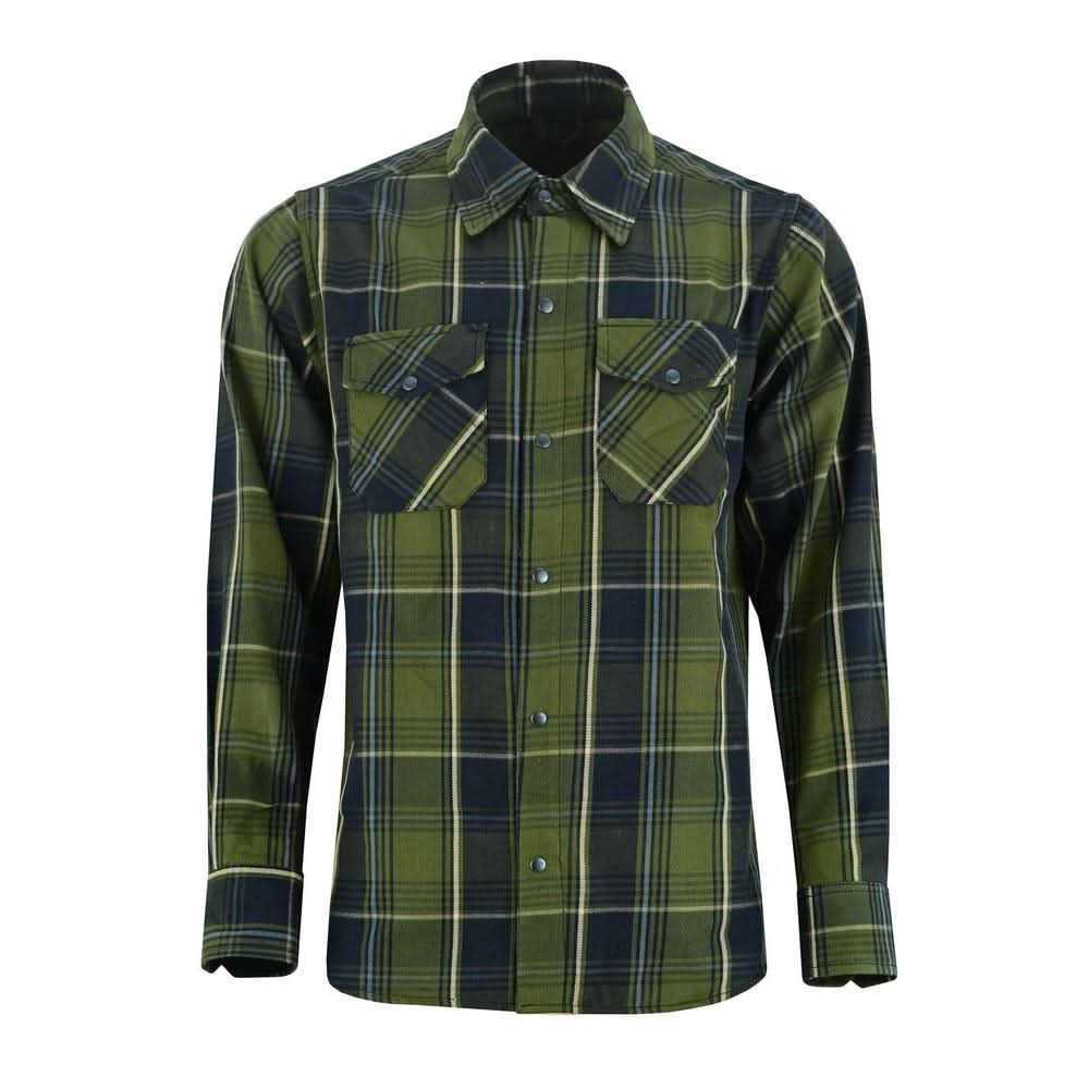 Green forest Men's Outdoor Green Flannel Shirt - view 5