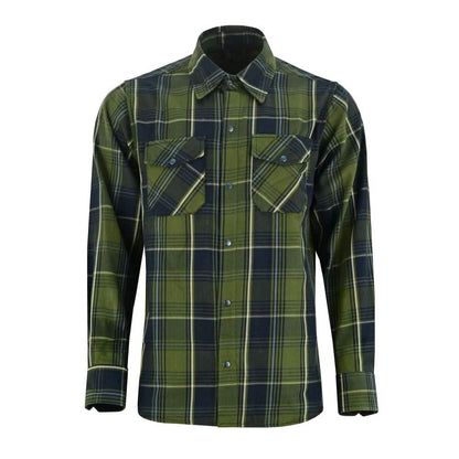 Green forest Men's Outdoor Green Flannel Shirt - view 5