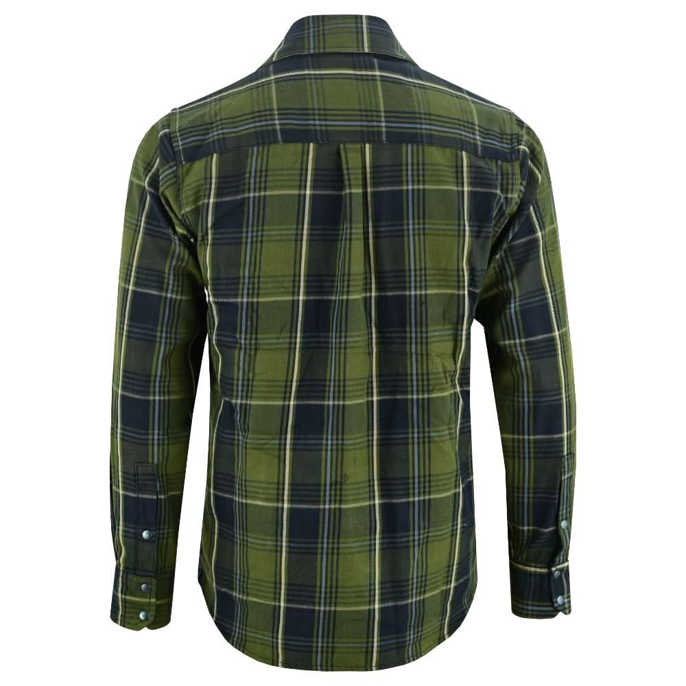 Green forest Men's Outdoor Green Flannel Shirt - view 6