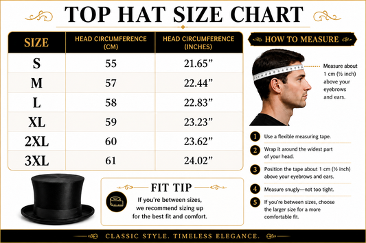 Black Leather Deadman's Top Man Hat