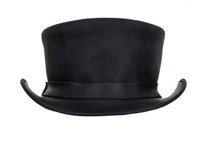 Black Leather Deadman's Top Man Hat
