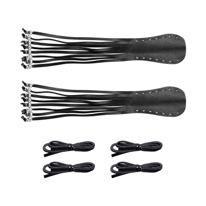 Dream Apparel Heavy Duty Leather Motorcycle Skull Fringed Black Brake Clutch Lever Grip Lever Cover