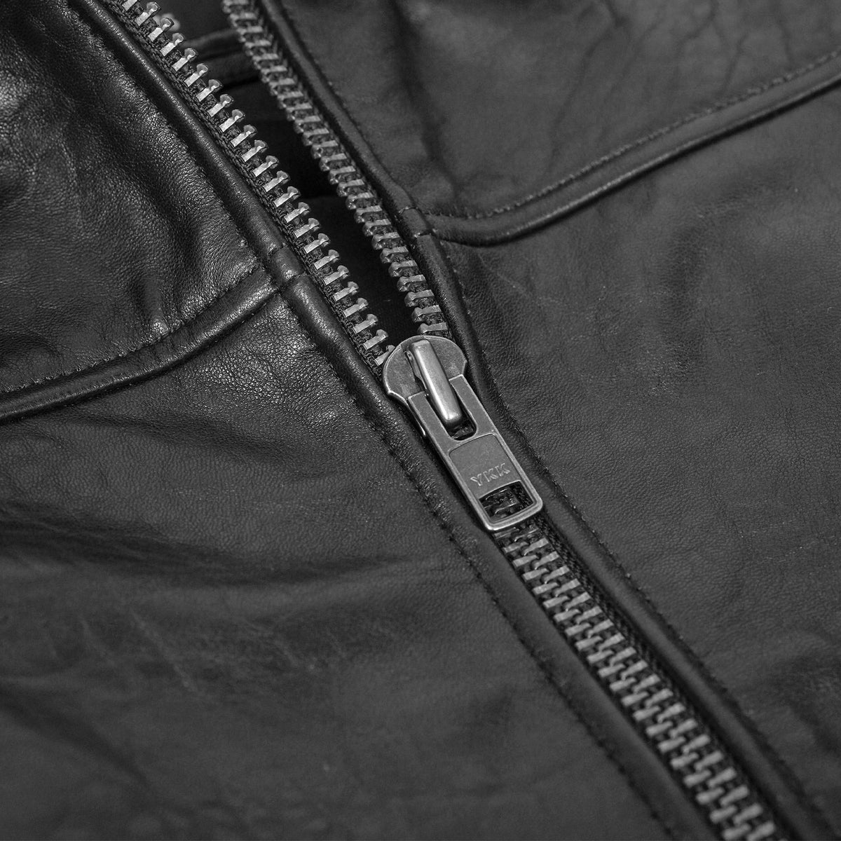 Men's Black Drum Dyed New Zealand Lambskin Jacket - view 9