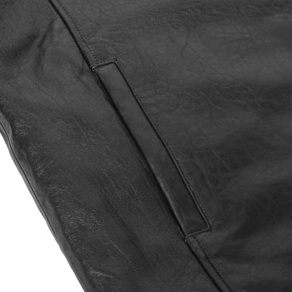 Men's Black Drum Dyed New Zealand Lambskin Jacket - view 10
