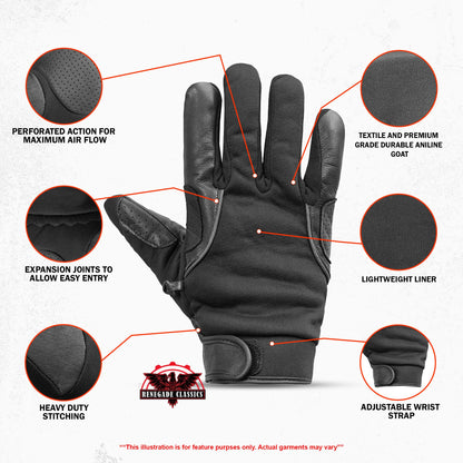 Leather/ Textile Lightweight Glove - view 2