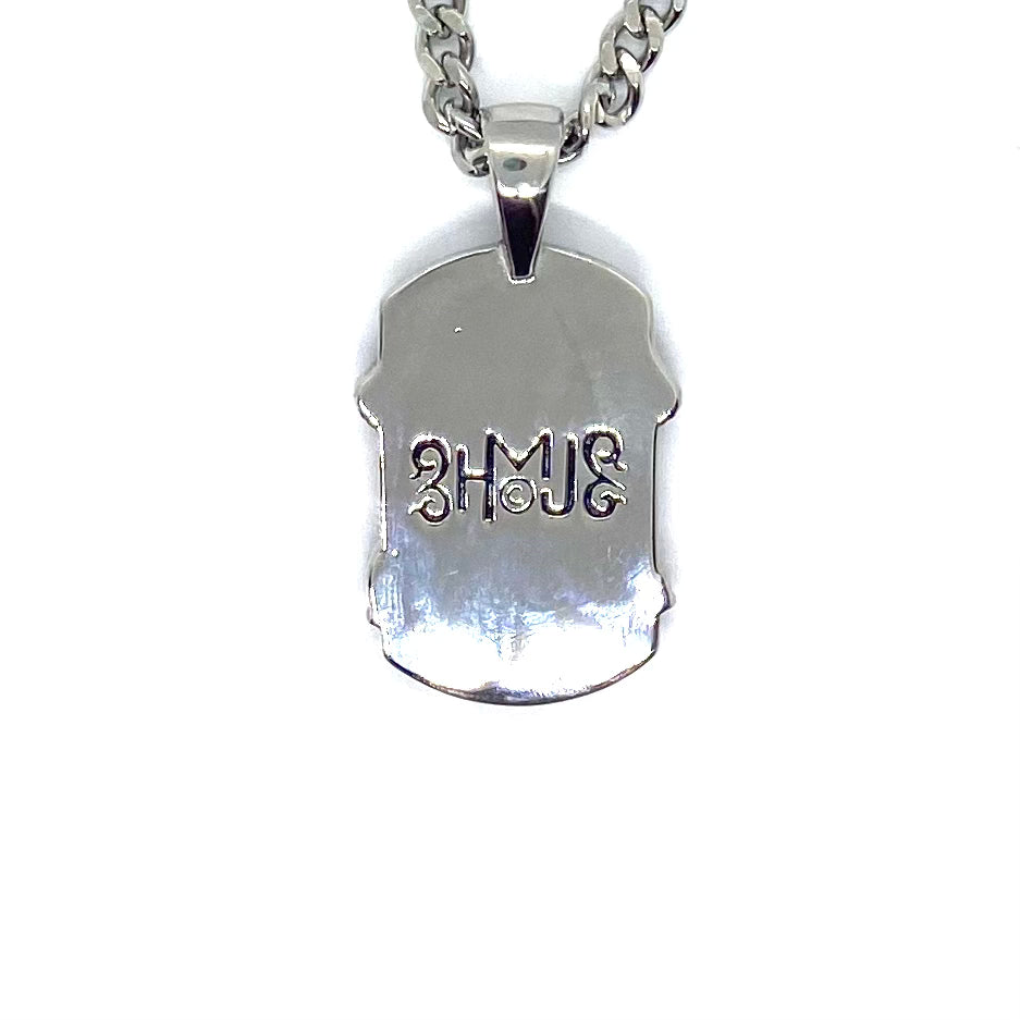 SK6100 Ride Free Motorcycle Eagle Pendant with 24" cuban link chain. High quality 316L Stainless Steel