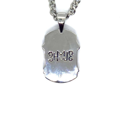 SK6100 Ride Free Motorcycle Eagle Pendant with 24" cuban link chain. High quality 316L Stainless Steel