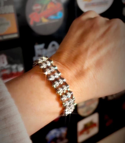 SK2800  DOUBLE  Mini Size Silver  with white
