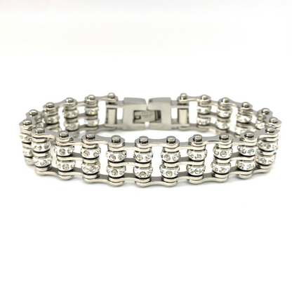 SK2800  DOUBLE  Mini Size Silver  with white