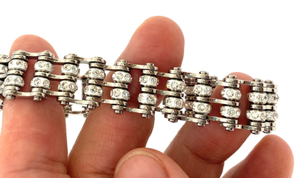 SK2800  DOUBLE  Mini Size Silver  with white