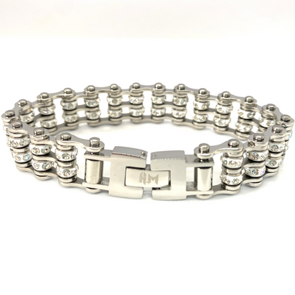SK2800  DOUBLE  Mini Size Silver  with white