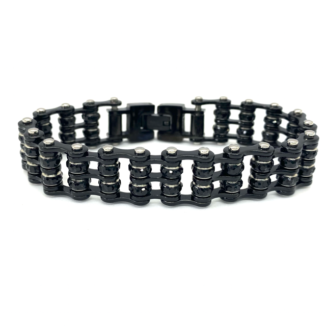 SK2801  DOUBLE  Mini Size Black with black crystal