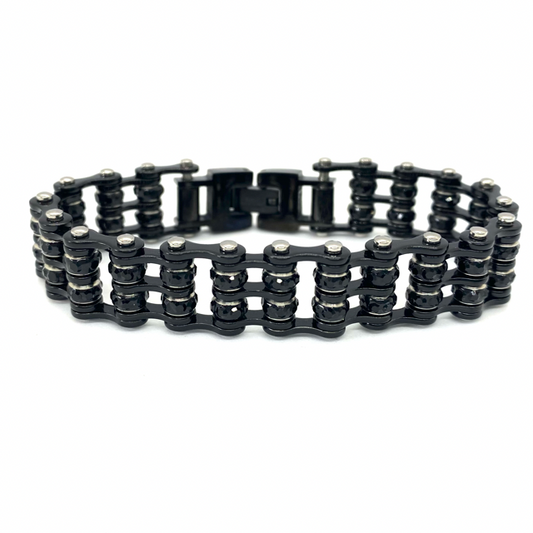 SK2801  DOUBLE  Mini Size Black with black crystal