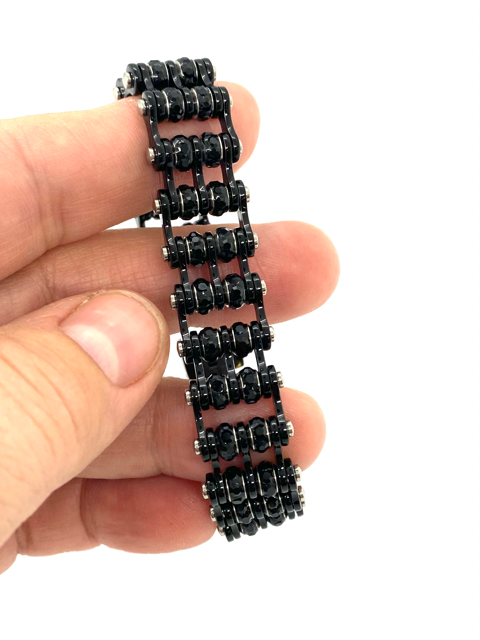 SK2801  DOUBLE  Mini Size Black with black crystal