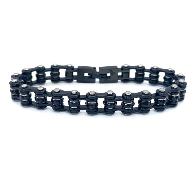 SK2802  Mini Size Black with black crystal center -