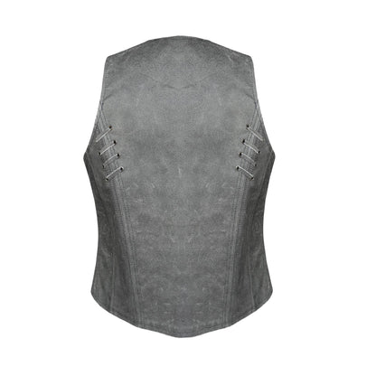 Dream Apparel Women Vest Grey Conceal Carry Pockets