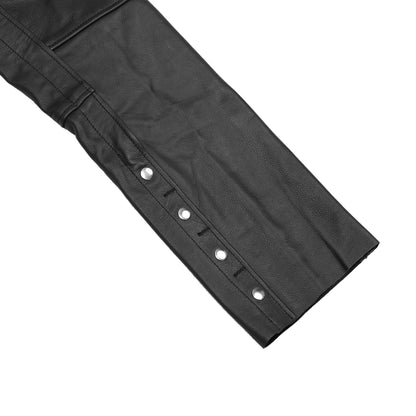 Leather Guard Unisex leather motorcycle chaps - Black - view 8