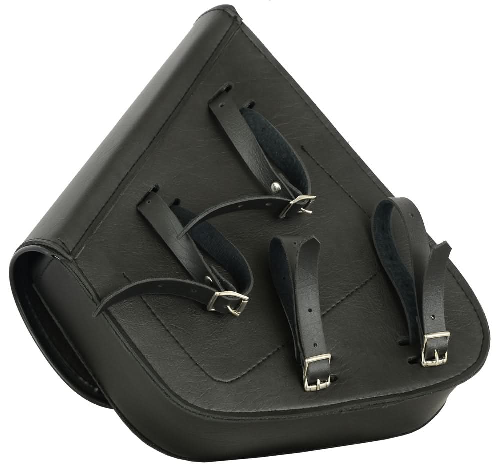 Left Side Premium Leather Swing Arm Bag W/ Buffalo Snaps - view 3