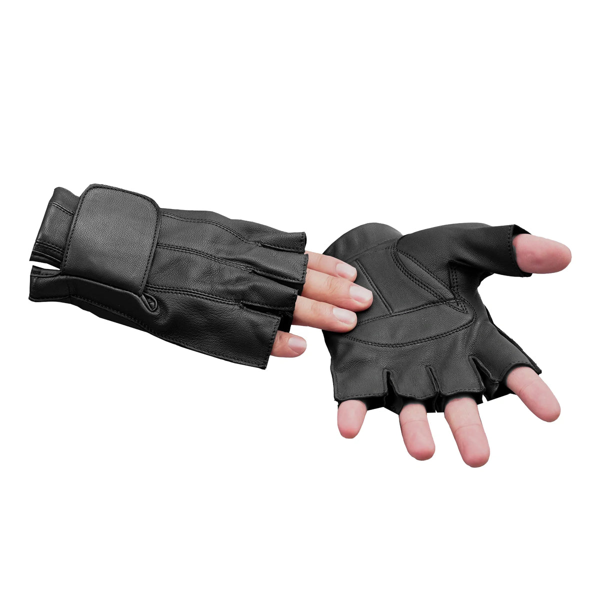 Men's Tough Deer Skin Fingerless Glove - view 3