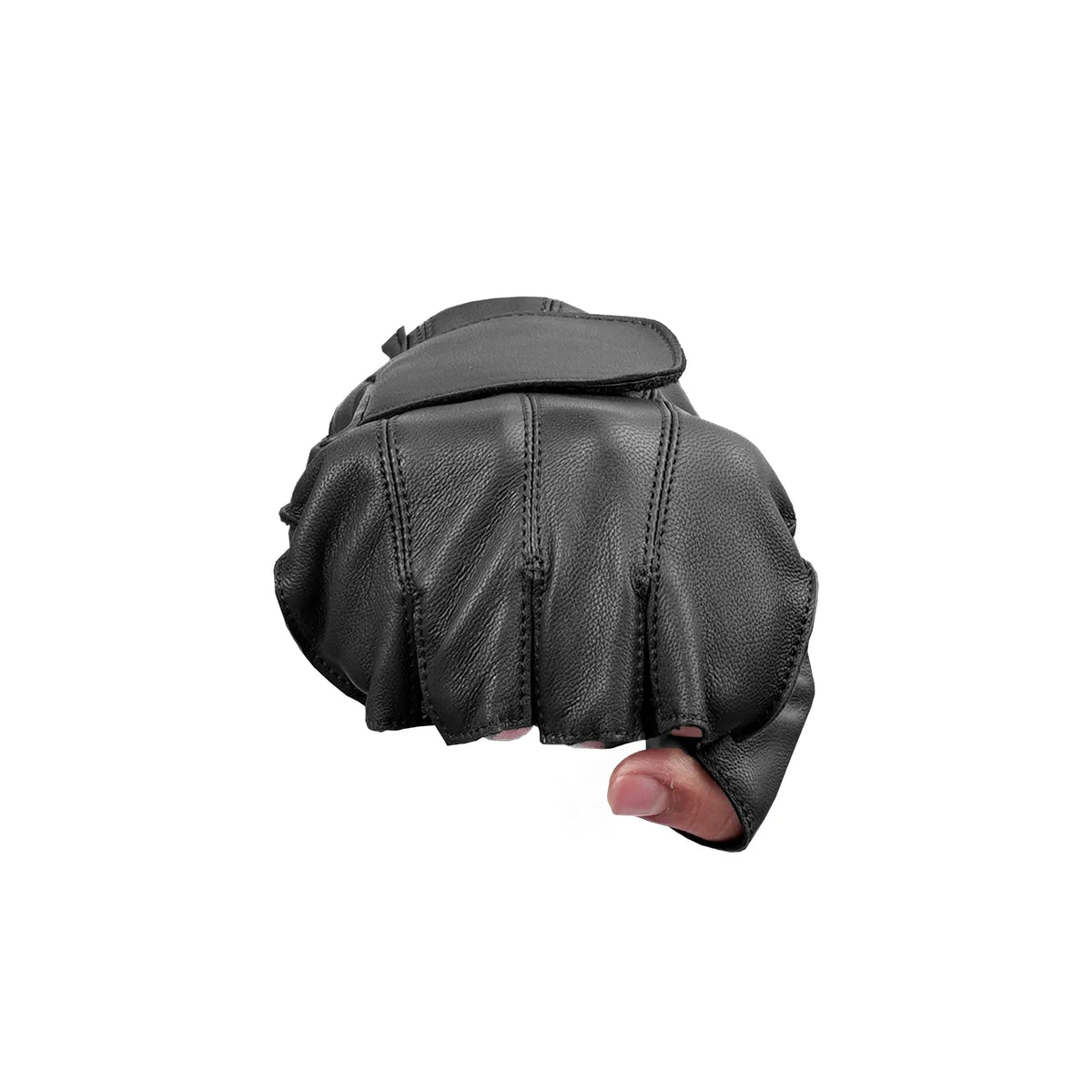 Men's Tough Deer Skin Fingerless Glove - view 4