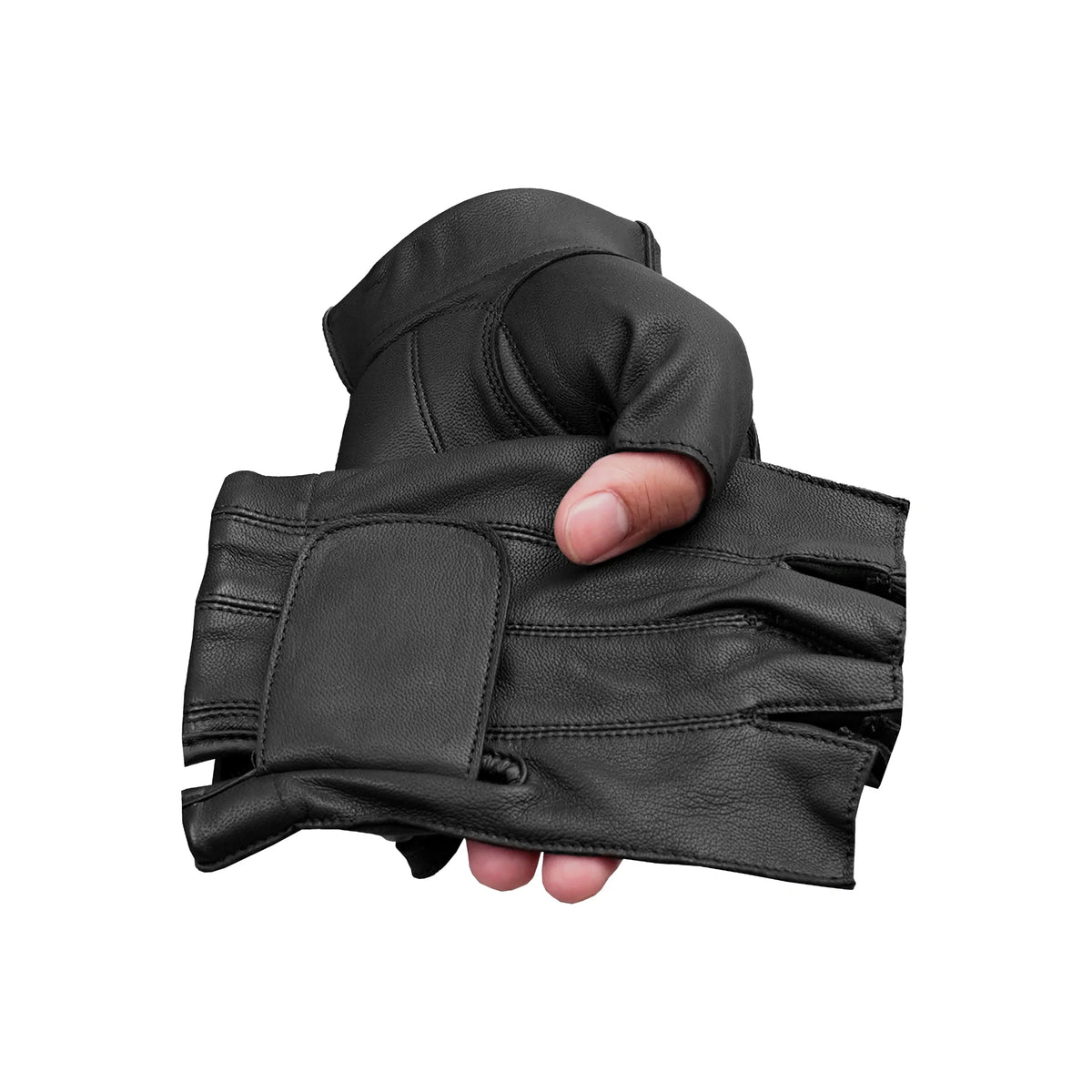 Men's Tough Deer Skin Fingerless Glove - view 6