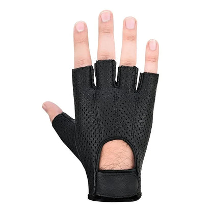 Perforated Fingerless Glove - view 3